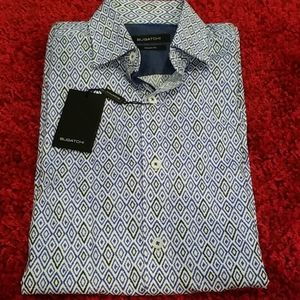 NWT Men's Bugatchi Long Sleeve Dress Shirt